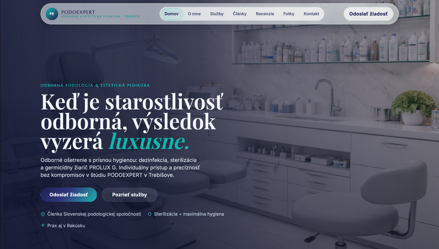 Podiatry / Beauty Website preview