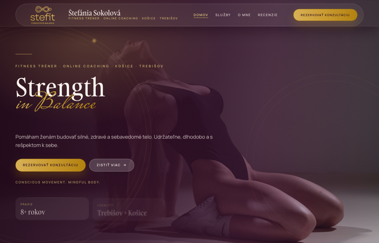 Fitness Coach Website preview